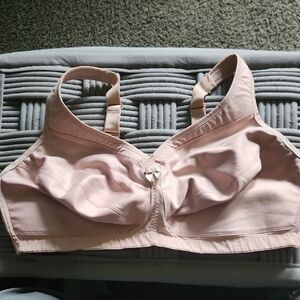 Glamorise Pink Full Coverage Bra with Supportive Straps